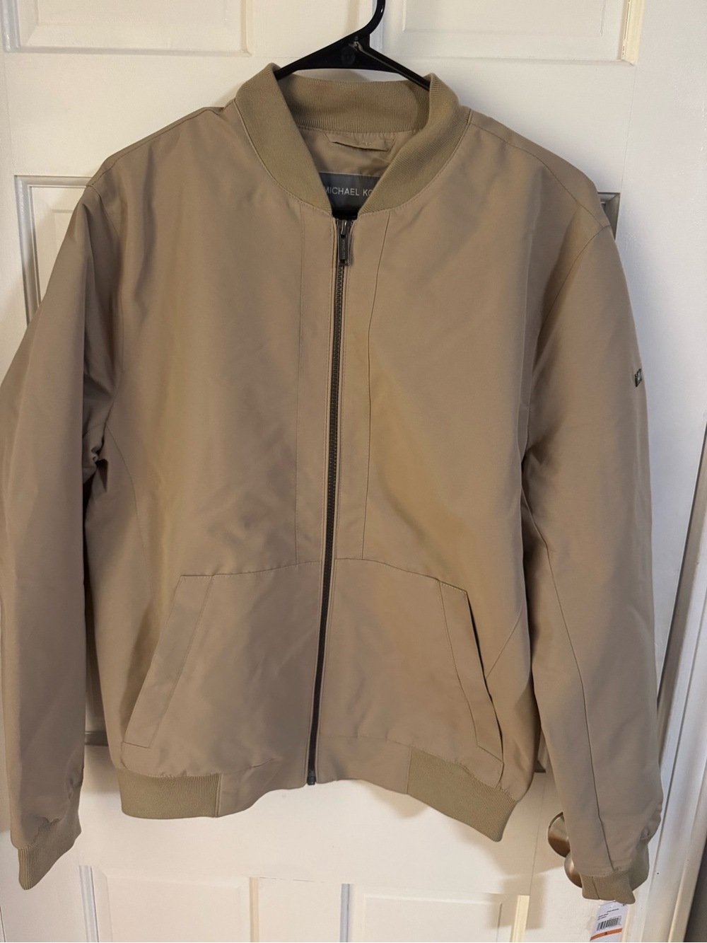 Michael Kors Men's Beige Tan Full Zip  Jacket Size S NWT